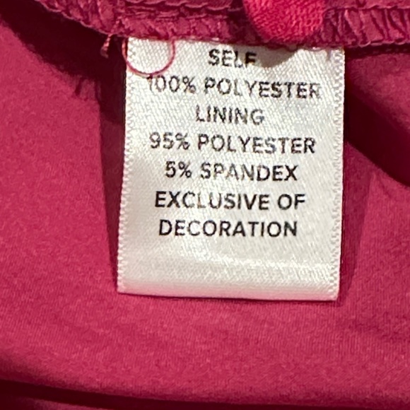 Evereve Fuchsia V-Neck Long-Sleeve Ruffle Dress - Picture 7 of 7